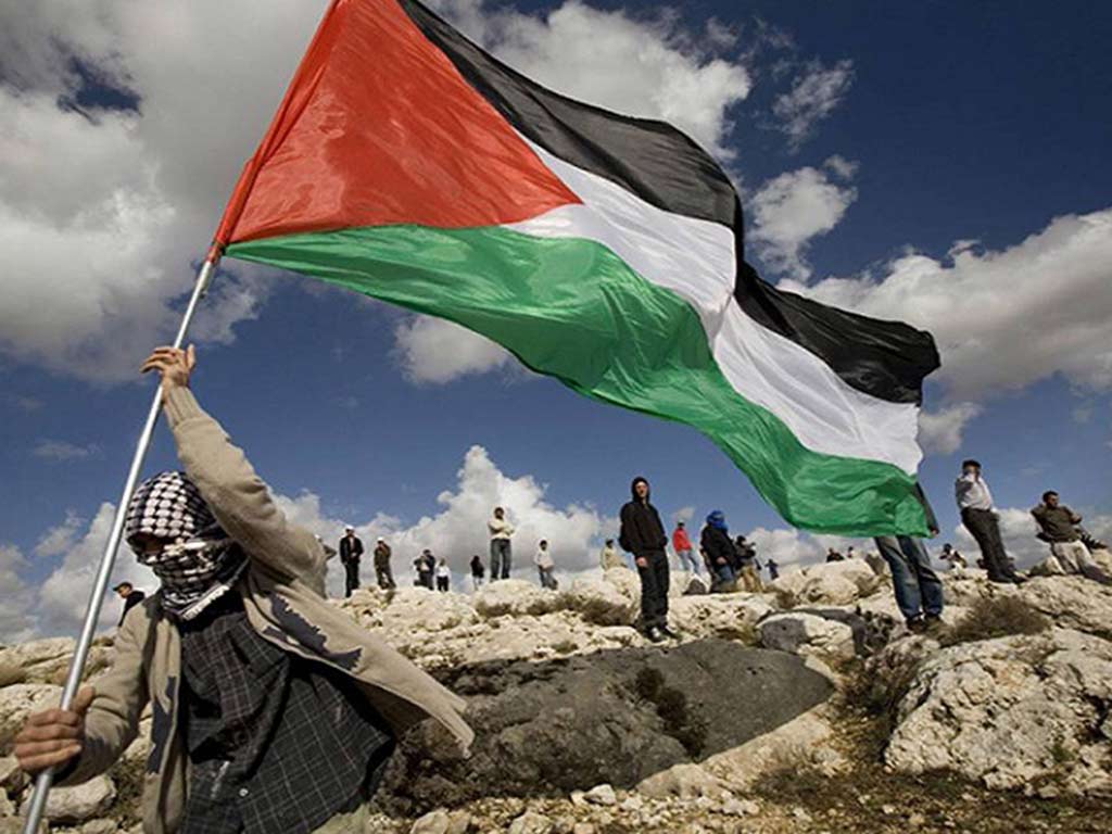 ¡Abajo el exterminio de palestinos!